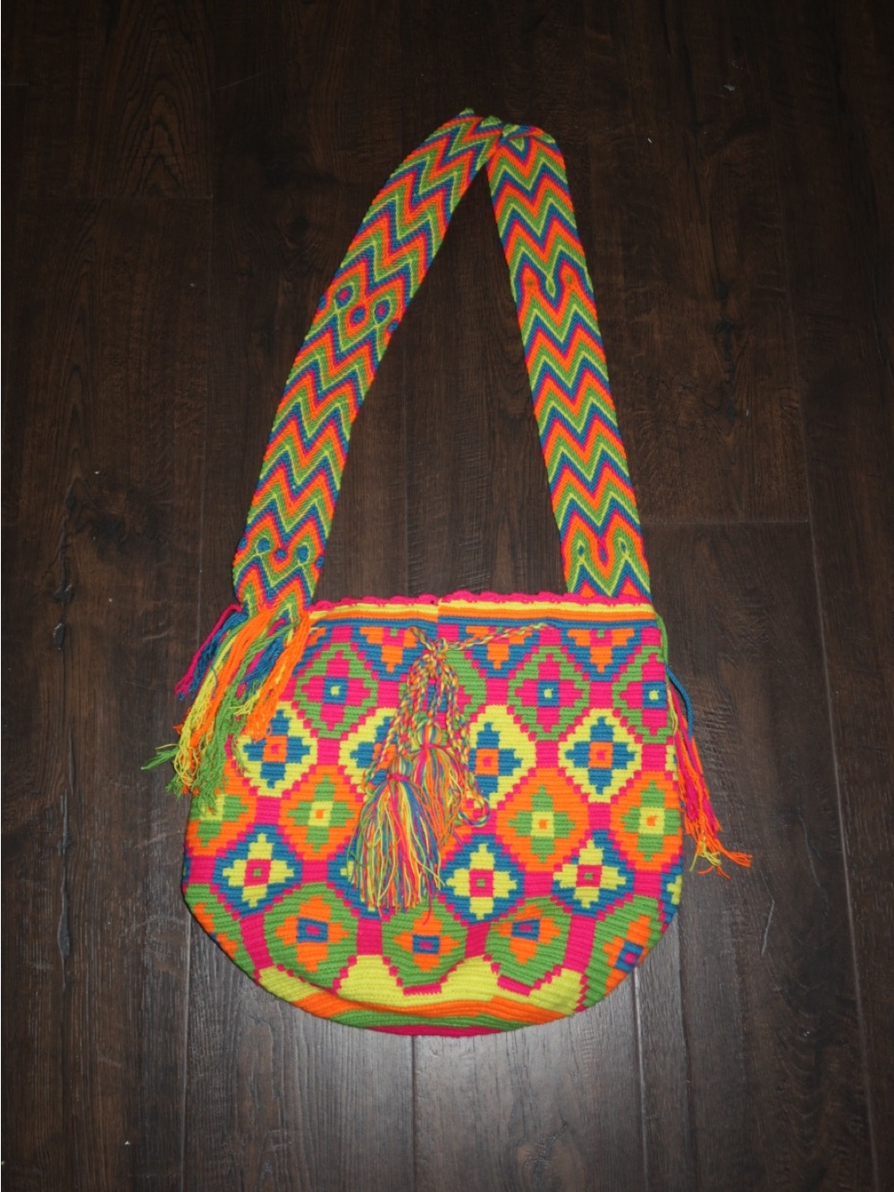 Colorful Handwoven Crossbody Bag - Vibrant Multi-Color Shoulder Bag